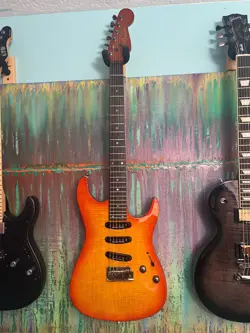 VINTAGE FENDER SHOWMASTER STRATOCASTER SUPERSTRAT GUITAR ASH TOP SEYMOUR DUNCAN