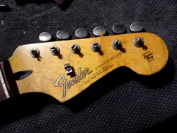 GENUINE FENDER LIC RELIC STRAT NECK AGED NITRO 64 65 STRATOCASTER MR G'S CUSTOMS