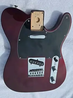 2007 FENDER TELECASTER LOADED BODY MIM STANDARD PLAYER TELE MIDNIGHT WINE RED