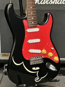 FENDER JAPAN ST-MICKEY -BLACK- 2007-2010 ELECTRIC GUITAR USED F/S FROM JAPAN