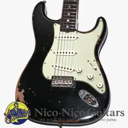 FENDER CUSTOM SHOP 2024 MICHAEL LANDAU 1968 STRATOCASTER RELIC BLACK