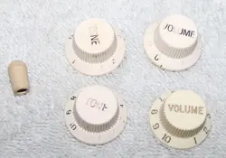 VINTAGE FENDER STRATOCASTER GUITAR KNOBS