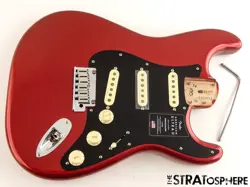 FENDER AMERICAN ULTRA II STRATOCASTER STRAT, LOADED BODY ALDER USA, SINISTER RED