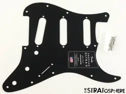 USA FENDER ULTRA II STRATOCASTER STRAT PICKGUARD USA BLACK ANODIZED ALUMINUM