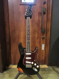 FENDER CUSTOM SHOP 2017 NAMM LTD 1967 STRATOCASTER AGED BLACK ELECTRIC GUITAR