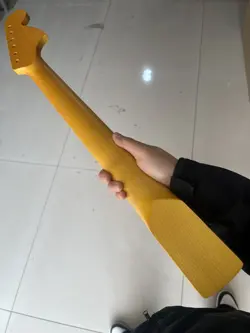 LARGE REVERSE HEADSTOCK ELECTRIC GUITAR NECK 21 FRETS MAPLE HANDLE FENDER STRAT