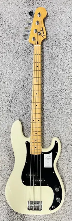 NEW 2025 FENDER STANDARD SERIES 4-STRING PRECISION BASS GUITAR, OLYMPIC WHITE