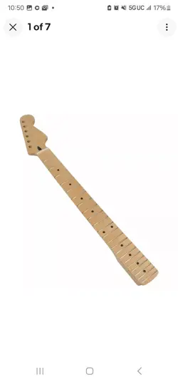 DIY ELECTRIC GUITAR NECK 22 FRET CANADA MAPLE FRETBOARD FOR FENDER ST STRAT