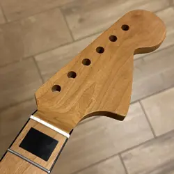 JAGUAR MUSTANG  STAINLESS ROASTED MAPLE NECK 24” SHORT SCALE FITS FENDER JM02BA