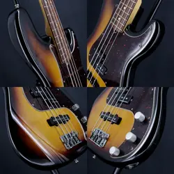 USED HOT ROD PRECISION BASS 3-TONE SUNBURST MOD.INSTRUMENT SUPPORT FENDER USA SL