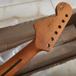 BIG HEAD ROASTED MAPLE FENDER ST GUITAR NECK REPLACE 22 FRET 25.5 INCH ROSEWOOD