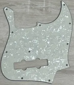 PICK FOR FENDER GEDDY LEE JAZZ BASS GUITAR PICKGUARD,4 PLY IVORY WHITE PEARL