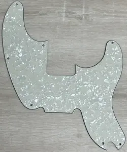 FOR FITS FENDER TELECASTER PRECISION BASS GUITAR PICKGUARD, IVORY WHITE PEARL