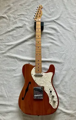 ELECTRIC GUITAR FENDER MEXICO TELECASTER THINLINE 2009 NATURAL S/N MZ9432003