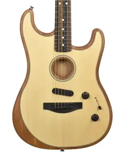 2021 FENDER AMERICAN ACOUSTASONIC STRATOCASTER IN NATURAL W/GIG BAG