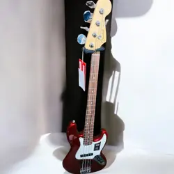 FENDER PLAYER JAZZ BASS CANDY APPLE RED ELECTRIC BASS , WITH WARRANTY