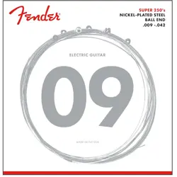12 SETS FENDER 250L LIGHT ELECTRIC GUITAR STRINGS NICKEL-PLATED STEEL 9-42