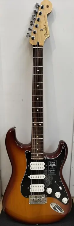 FENDER PLAYER STRATOCASTER HSH ELECTRIC GUITAR SUNBURST, 22 FRETS, NEW