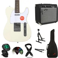 SQUIER AFFINITY SERIES TELECASTER ELECTRIC GUITAR AND FENDER AMP BUNDLE -
