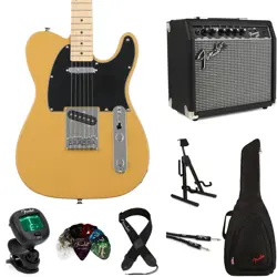 SQUIER AFFINITY SERIES TELECASTER AND FENDER AMP BUNDLE - BUTTERSCOTCH BLONDE