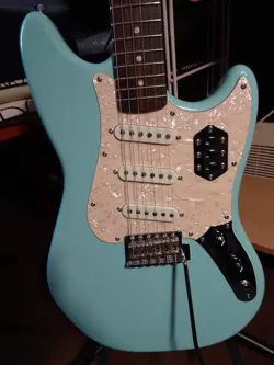 FENDER SQUIER CYCLONE ELECTRIC GUITAR DAPHNE BLUE - DISCONTINUED MODEL