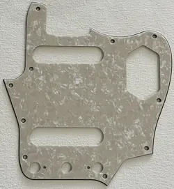 FOR FENDER US CLASSIC PLAYER JAGUAR GUITAR PICKGUARD,4 PLY IVORY WHITE PEARL