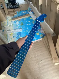 FENDER STRAT REPLACEMENT 22FRETS BLUE MAPLE ELECTRIC GUITAR NECK GLOSS