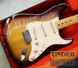 FENDER 1974 STRATOCASTER ELECTRIC GUITAR - SUNBURST FINISH - USED