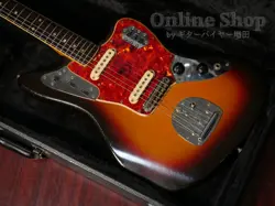 FENDER 1966 JAGUAR SUNBURST ELECTRIC GUITAR - VINTAGE BOUND NECK
