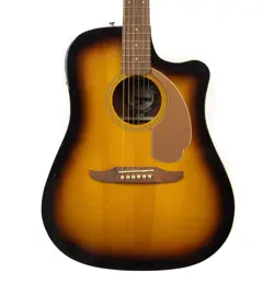 FENDER REDONDO PLAYER, SUNBURST, DREADNOUGHT ACOUSTIC ELECTRIC GUITAR