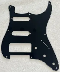 CUSTOM FOR FENDER STRATOCASTER 8 SCREW S-S-P90 GUITAR PICKGUARD,3 PLY BLACK