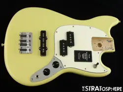 FENDER PLAYER II MUSTANG BASS PJ LOADED BODY PRECISION J OFFSET HIALEAH YELLOW