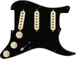 FENDER HOT NOISELESS PREWIRED STRATOCASTER PICKGUARD - 3-PLY BLACK