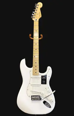 FENDER PLAYER STRATOCASTER MAPLE POLAR WHITE ELECTRIC GUITAR