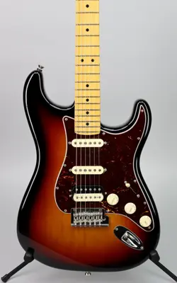 USED 2023 FENDER AMERICAN PROFESSIONAL II STRAT HSS 3-TONE SUNBURST