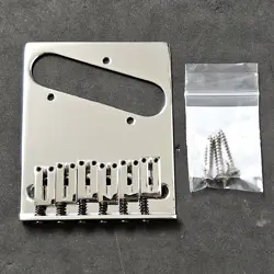 AMERICAN DELUXE FENDER TELECASTER BRIDGE - USA TELE GUITAR CHROMED BRASS SADDLES