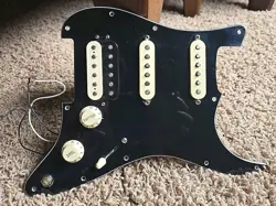 FENDER PLAYER STRATOCASTER HSS LOADED BLACK PICKGUARD PICKUPS 
