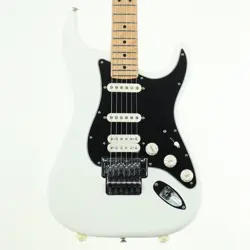 FENDER PLAYER STRATOCASTER FLOYD ROSE HSS POLAR WHITE MAPLE ELECTRIC GUITAR USED