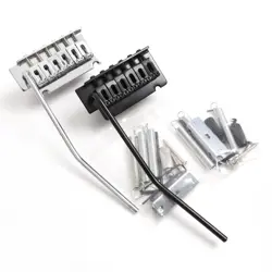 COMPATIBLE TREMOLO BRIDGE FOR FENDER STRAT SQUIER GUITAR, BLACK/CHROME CHOICES