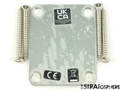 FENDER VINTERA II 60S RI STRATOCASTER STRAT NECK PLATE + BOLTS CHROME 1960S!