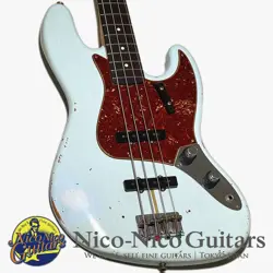 FENDER CUSTOM SHOP 1960 JAZZ BASS RELIC SUPER FADED AGED SONIC BLUE 2023
