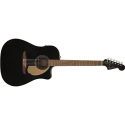 FENDER REDONDO PLAYER ACOUSTIC GUITAR, WALNUT FINGERBOARD, JETTY BLACK