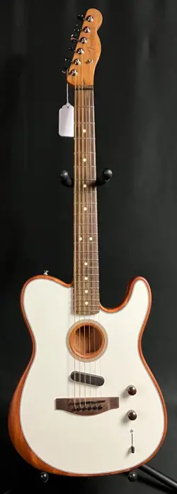 FENDER ACOUSTASONIC PLAYER TELECASTER ACOUSTIC-ELECTRIC GUITAR ARCTIC WHITE