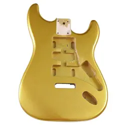 YELLOW ELECTRIC GUITAR BODY FOR FENDER STRAT GUITAR ACCESSORY POPLAR WOOD HSH