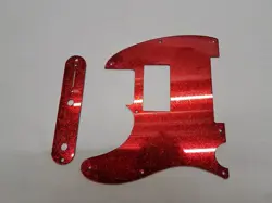 LEFTY RED GLITTER HUMBUCKING  PICKGUARD  COVER SET FOR FENDER TELE TELECASTER