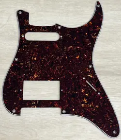 PICK FOR FENDER STRATOCASTER 8 SCREWS HS HUMBUCKER GUITAR PICKGUARD BROWN