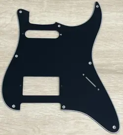 PICK FOR FENDER STRATOCASTER 8 SCREWS HS HUMBUCKER GUITAR PICKGUARD 3 PLY BLACK