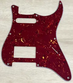 PICK FOR FENDER STRATOCASTER 8 SCREWS HS HUMBUCKER GUITAR PICKGUARD RED TORTOISE