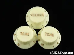 USA FENDER CUSTOM SHOP 70TH ANNIE NOS STRATOCASTER STRAT CONTROL KNOBS 
