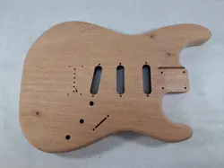 MAHOGANY SSS HARDTAIL GUITAR BODY - FITS FENDER STRAT STRATOCASTER NECKS J2053